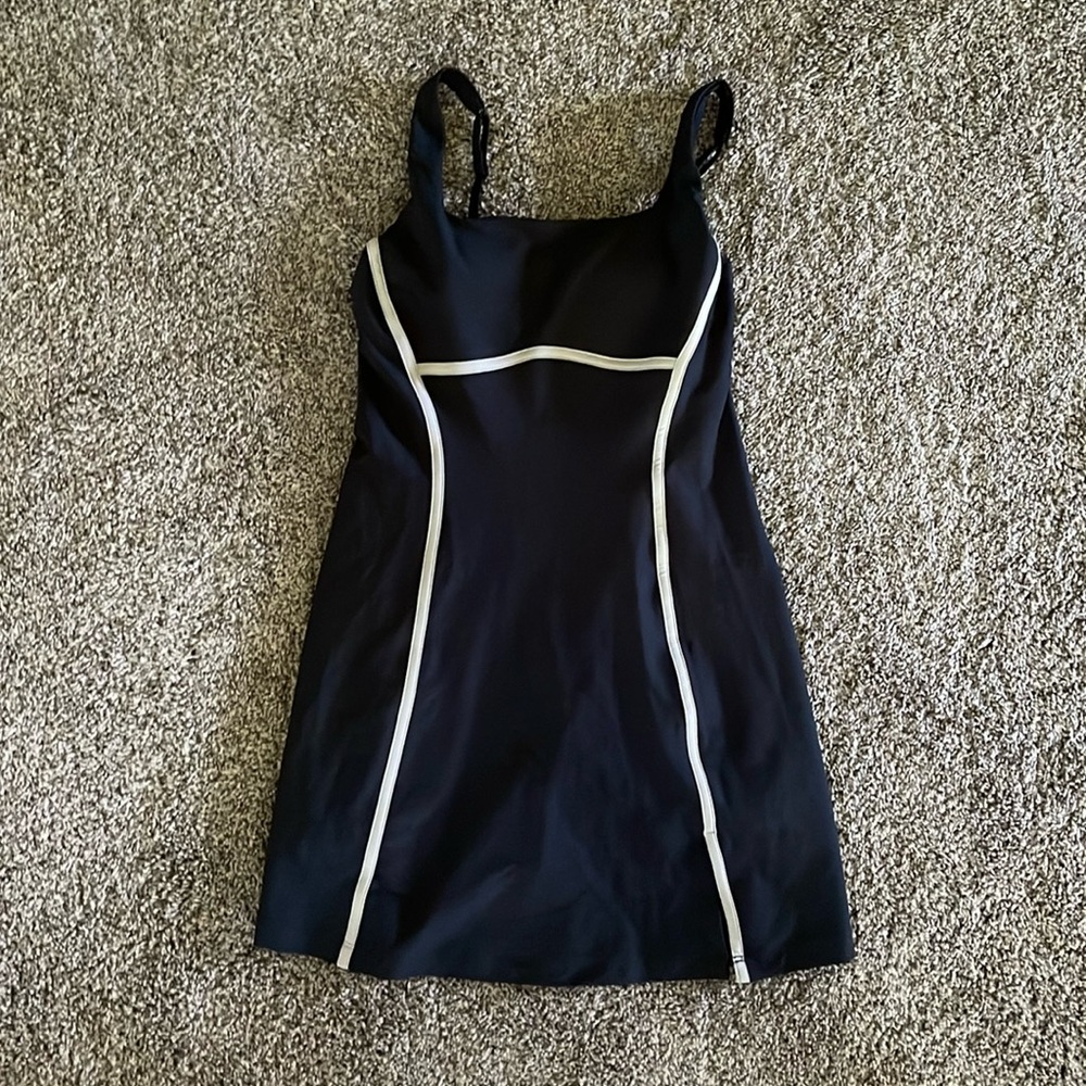 Abercrombie & Fitch Black Dress with tan accents